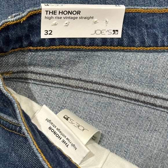 JOE'S JEANS Sz 32 Jeans honor high rise vintage straight kersh blue Classic Boho - Picture 7 of 12
